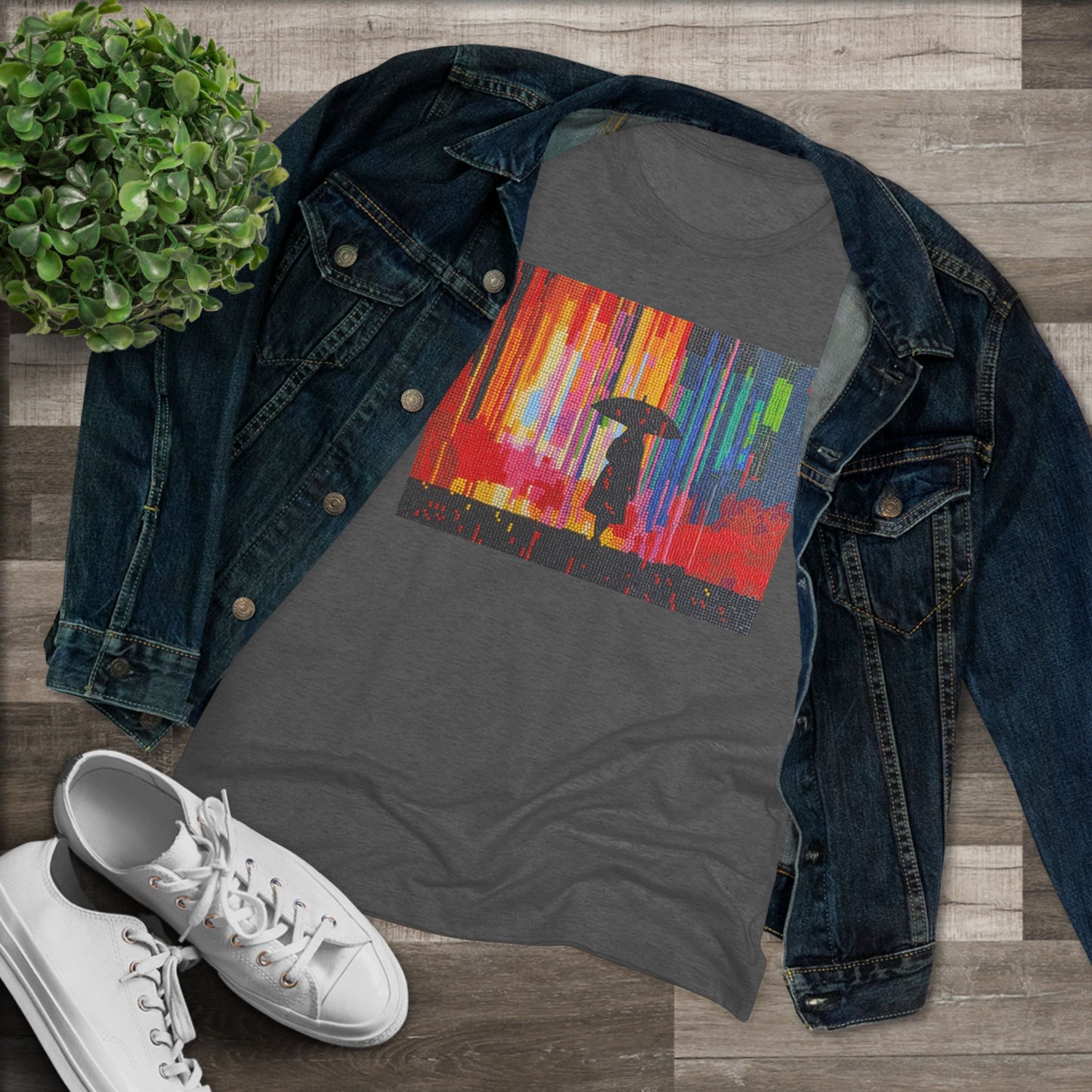 Walking Through Color Women’s Tee | SG808 Artist Teresa Collection
