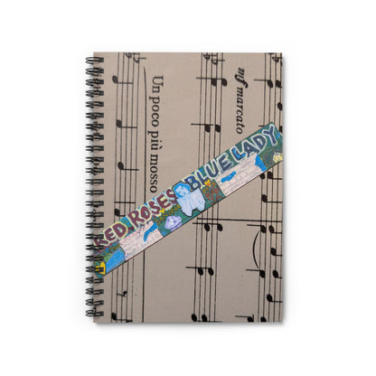 Red Roses for a Blue Lady Diary Spiral Notebook | SG808 Artist Collection