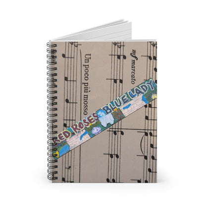 Red Roses for a Blue Lady Diary Spiral Notebook | SG808 Artist Collection
