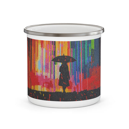 Enamel Camping Mug – Walking Through Color | SG808 Artist Collection – Teresa